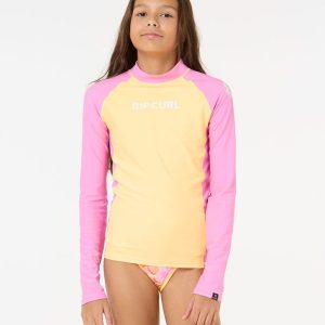 RIP CURL-Camiseta de manga larga anti-UV niña classic surf