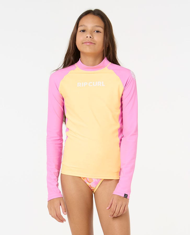 RIP CURL-Camiseta de manga larga anti-UV niña classic surf