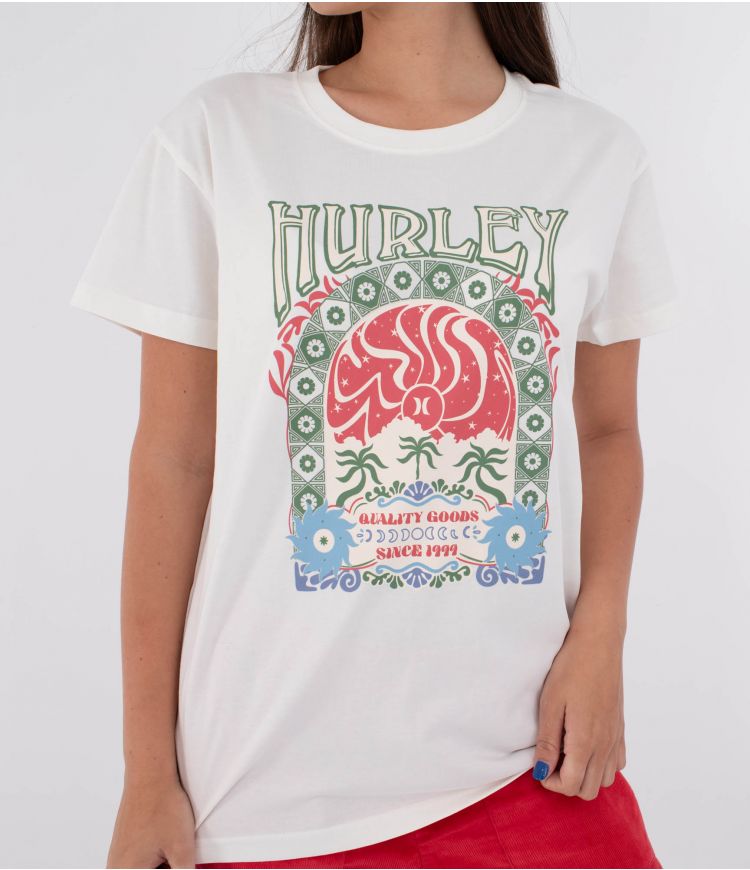 HURLEY-Camiseta manga corta mujer - Organic mikonos