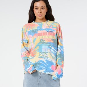 RIP CURL- Surf Side Relaxed Crew Fleece